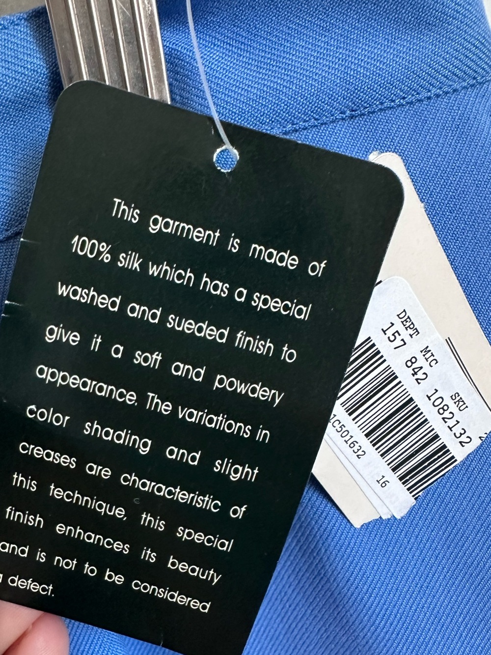 Lauren Ralph Lauren 100% Silk Wide Leg Trousers NWT Blue Dress Pants Women’s 16 - Picture 8 of 11